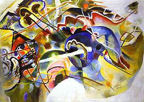 Wassily Kandinsky Met witte rand 1913