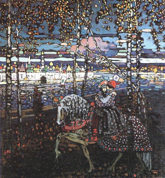 Wassily Kandinsky Rijdend paar 1906-07